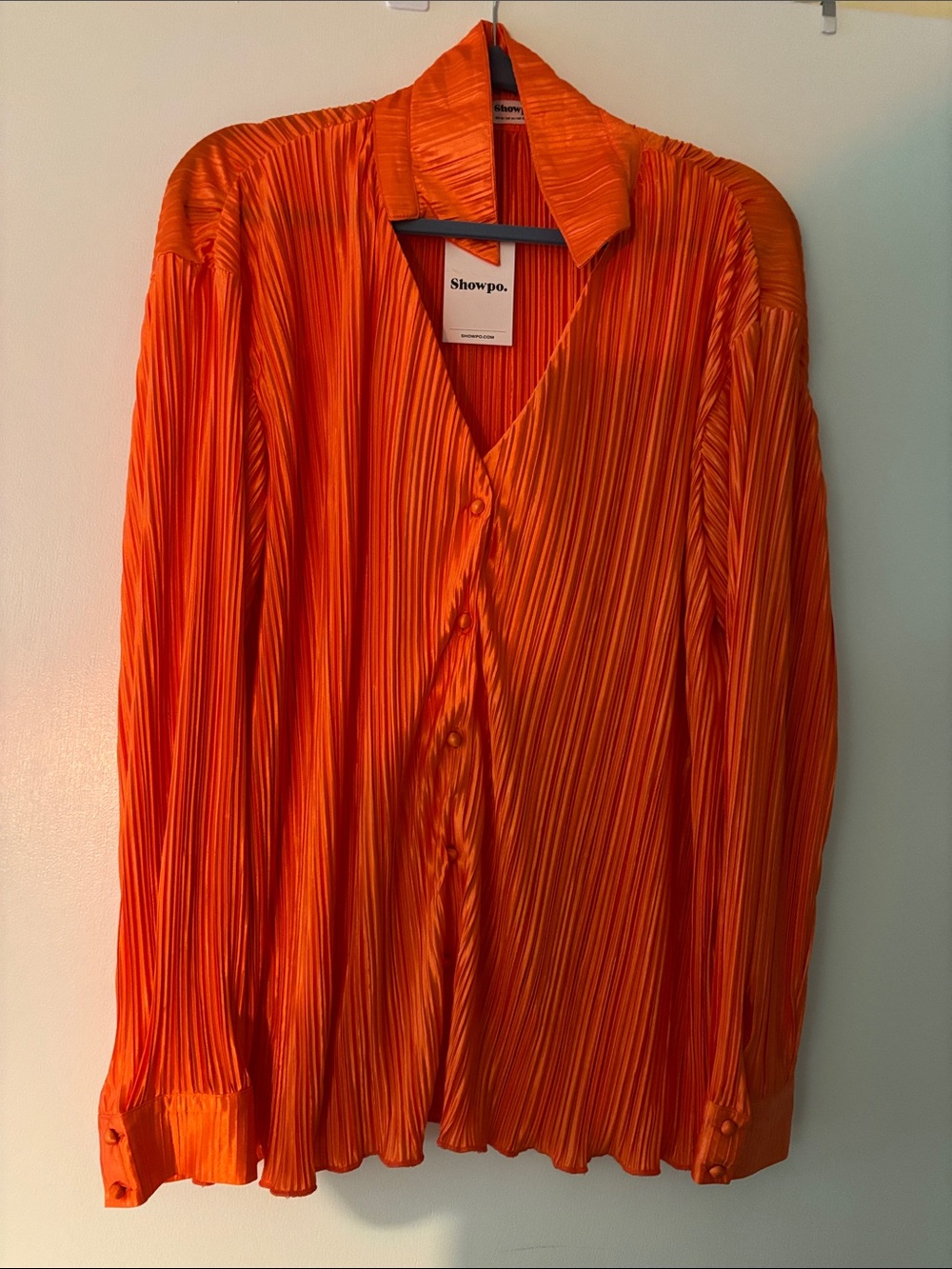 Shimmery Orange Blouse